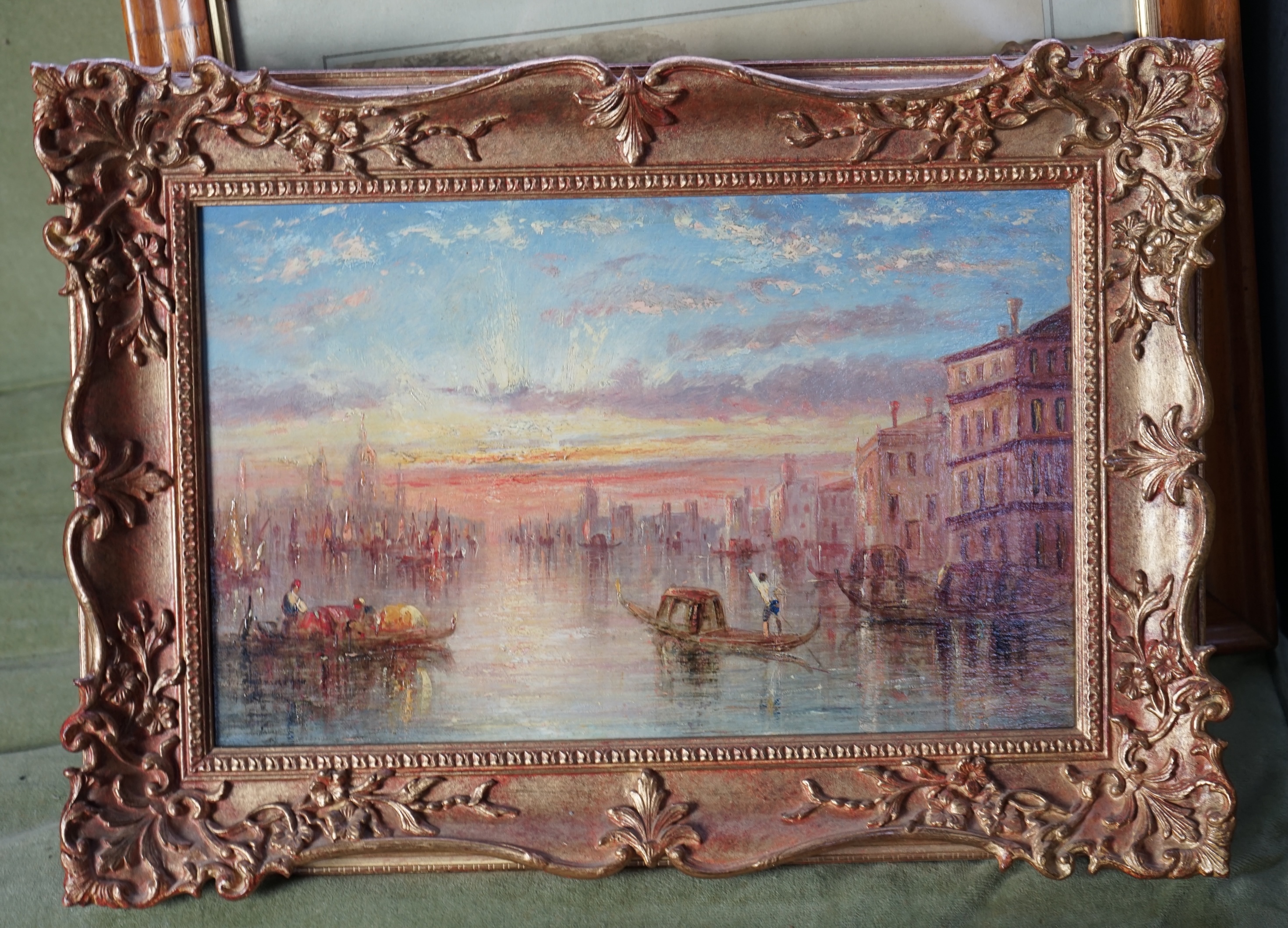 Manner of Alfred Pollentine (British, 1836-1890), Views of Venice, oils on canvas, a pair, 22 x 35cm